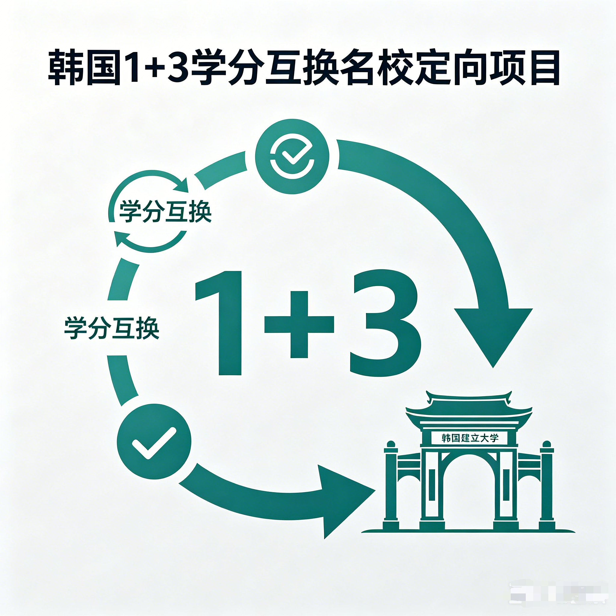 酉阳韩国留学1+3学分互换项目（名校定向）